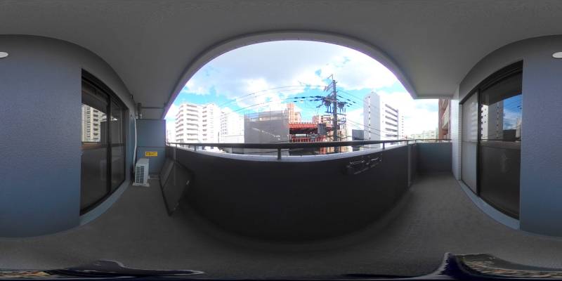 パノラマ画像バルコニー