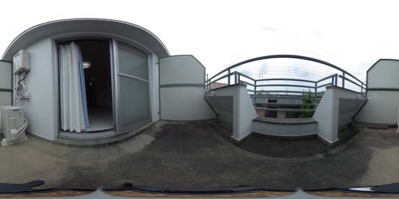 パノラマ画像バルコニー