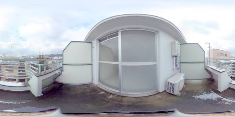 パノラマ画像バルコニー