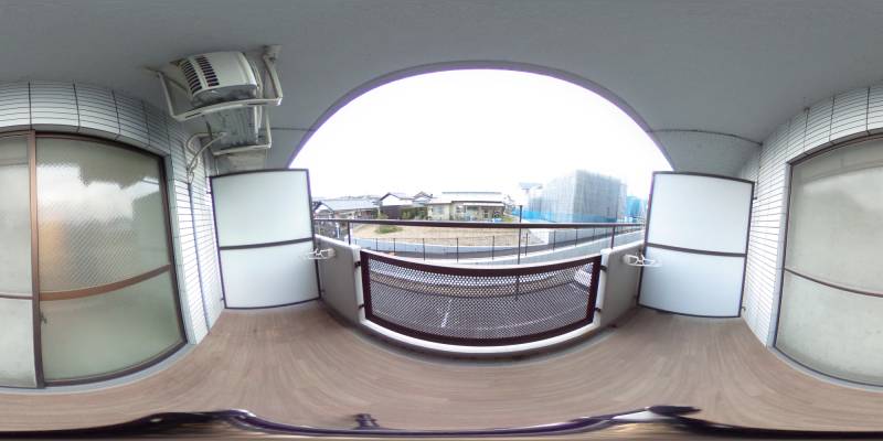 パノラマ画像バルコニー