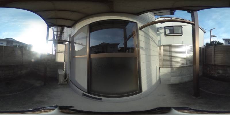 パノラマ画像バルコニー