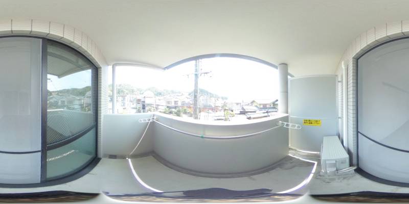 パノラマ画像バルコニー