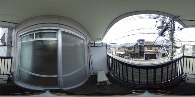 パノラマ画像バルコニー