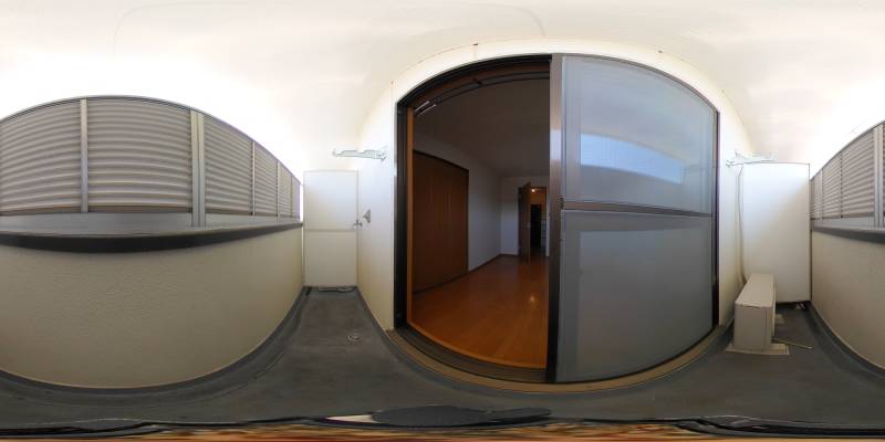 パノラマ画像バルコニー