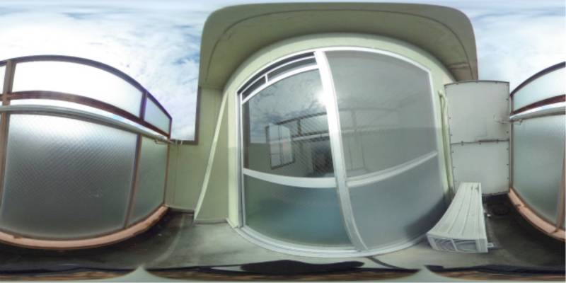 パノラマ画像バルコニー