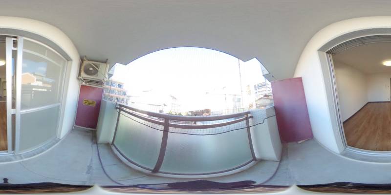 パノラマ画像バルコニー