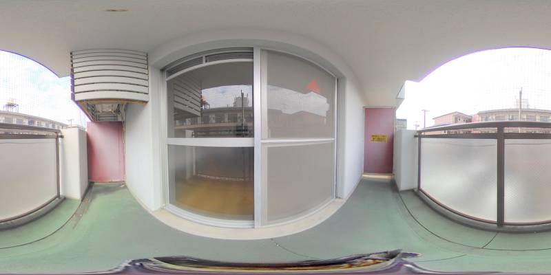 パノラマ画像バルコニー