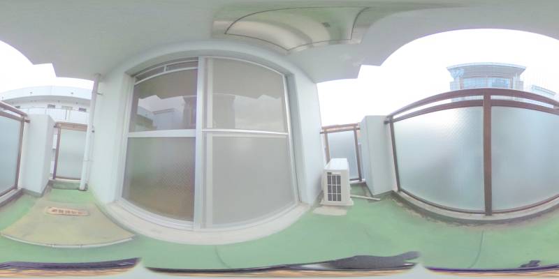 パノラマ画像バルコニー