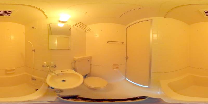 パノラマ画像バスルーム