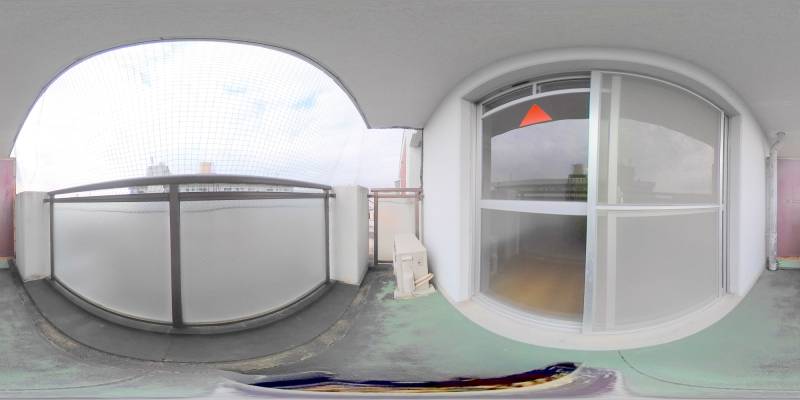 パノラマ画像バルコニー