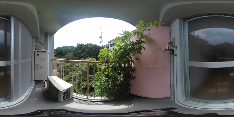 パノラマ画像バルコニー