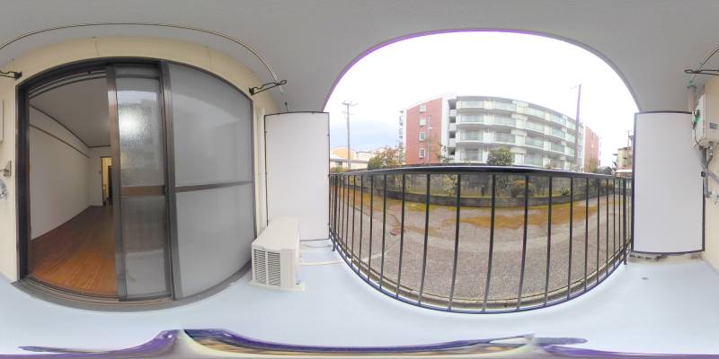 パノラマ画像バルコニー