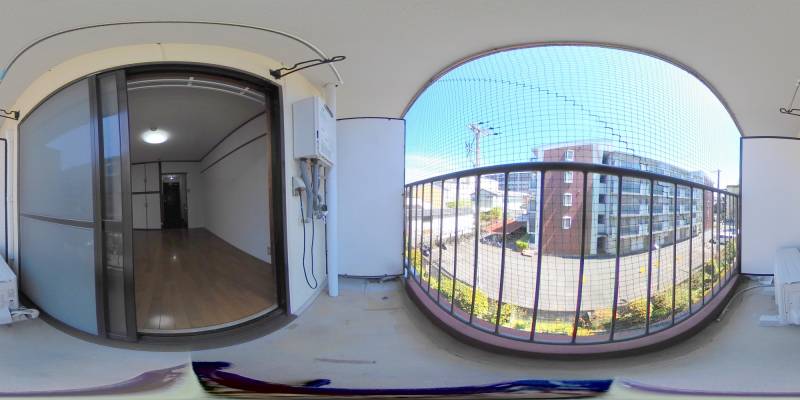 パノラマ画像バルコニー