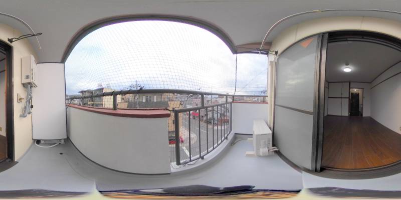 パノラマ画像バルコニー