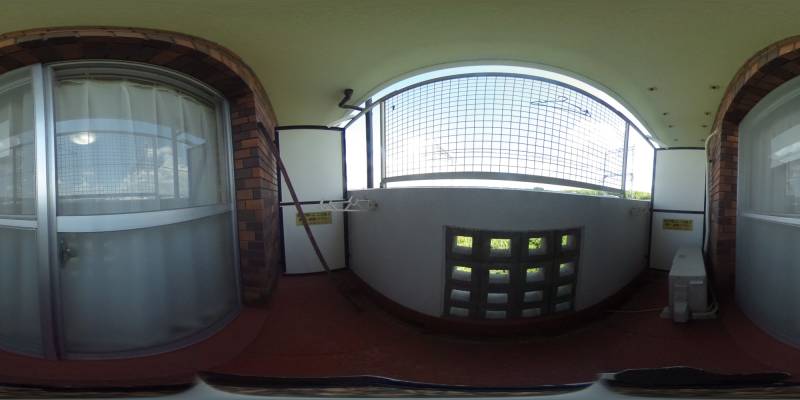 パノラマ画像バルコニー