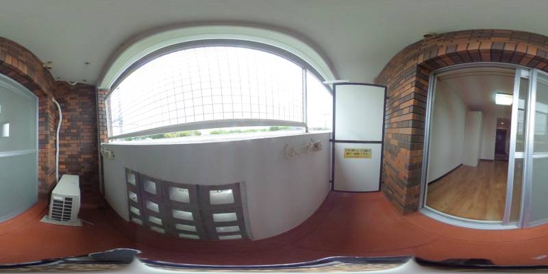 パノラマ画像バルコニー