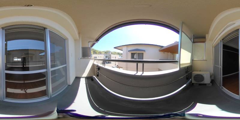 パノラマ画像バルコニー