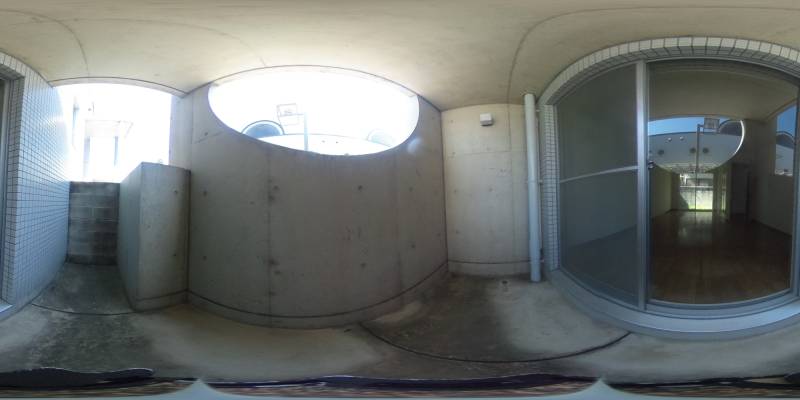 パノラマ画像バルコニー