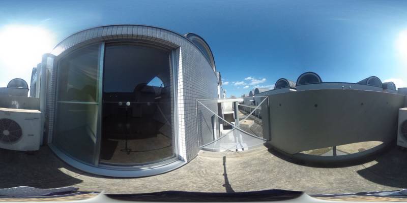 パノラマ画像バルコニー