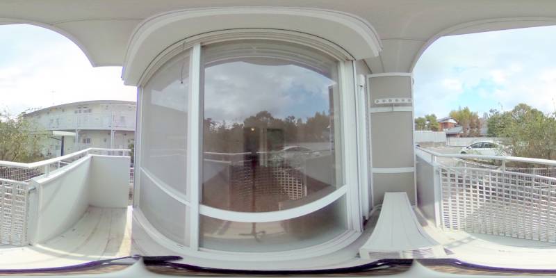 パノラマ画像バルコニー