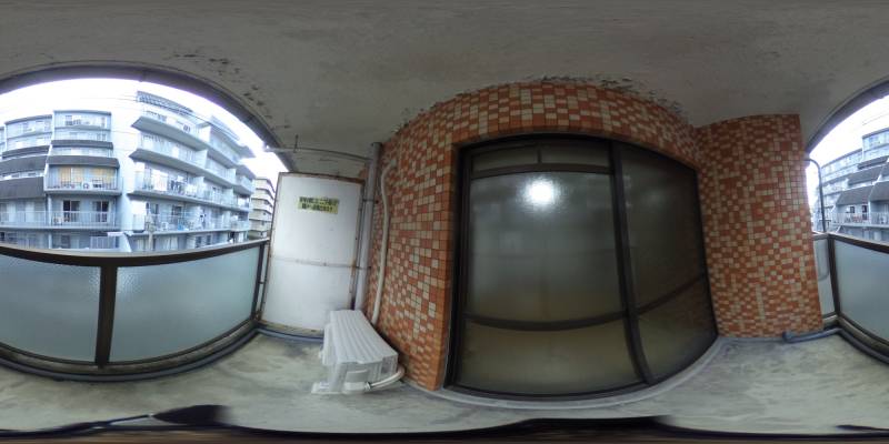 パノラマ画像バルコニー