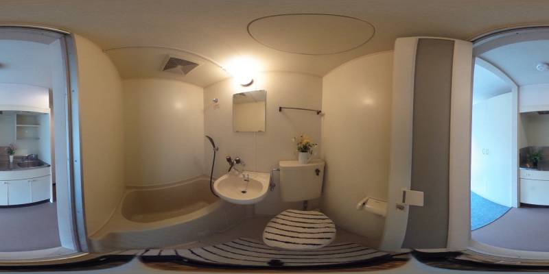 パノラマ画像バスルーム