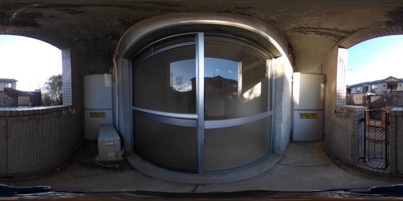 パノラマ画像バルコニー