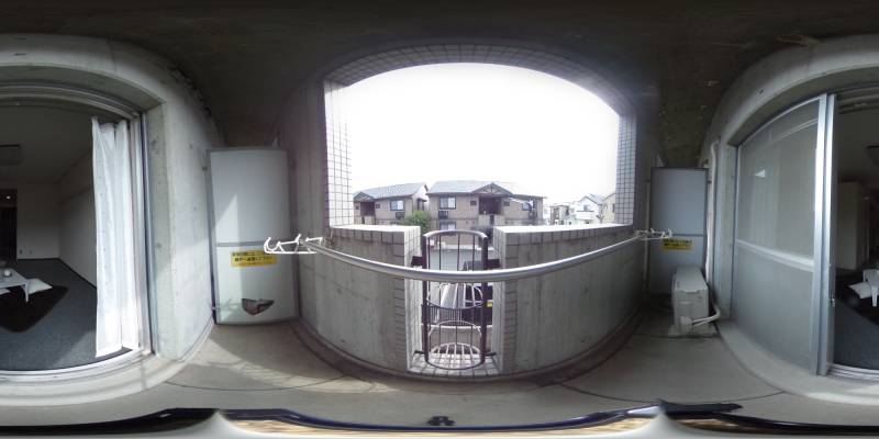 パノラマ画像バルコニー