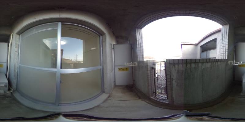 パノラマ画像バルコニー