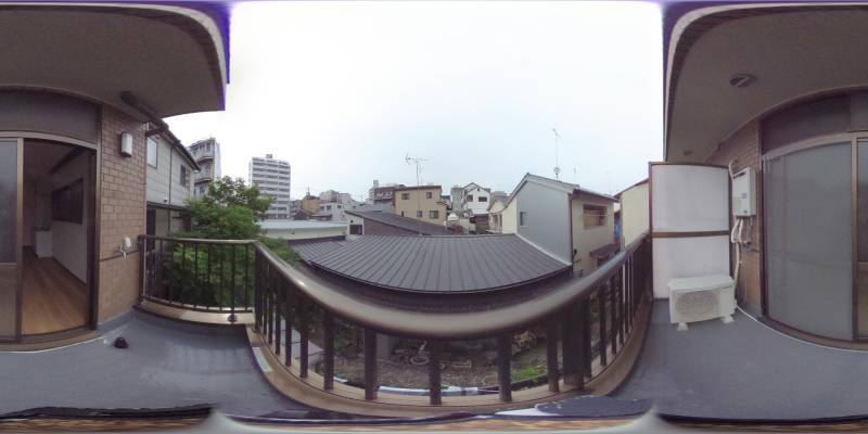 パノラマ画像バルコニー