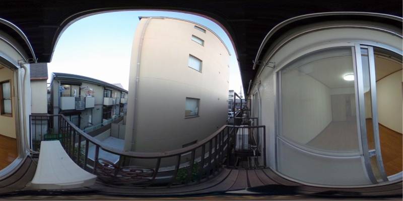 パノラマ画像バルコニー