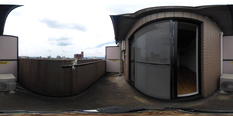 パノラマ画像バルコニー