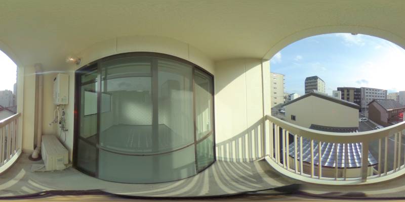 パノラマ画像バルコニー