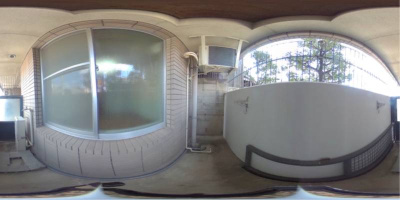 パノラマ画像バルコニー