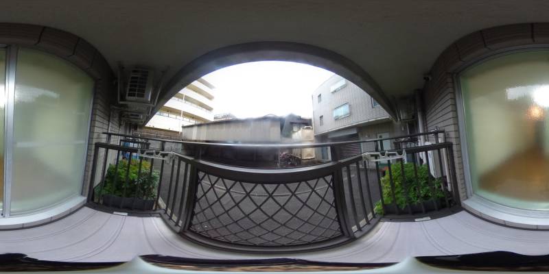 パノラマ画像庭