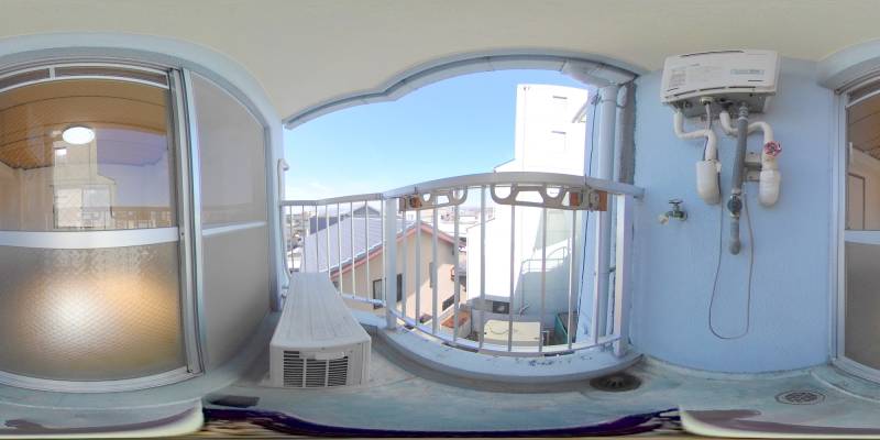 パノラマ画像バルコニー