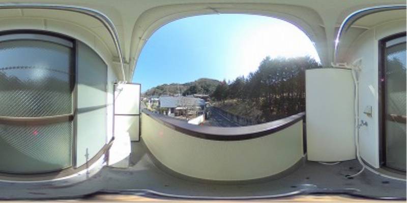 パノラマ画像バルコニー