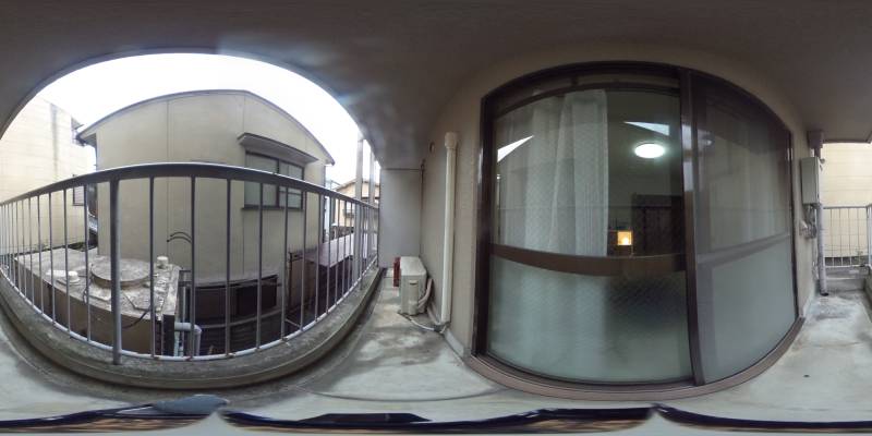 パノラマ画像バルコニー