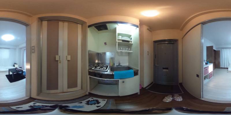 パノラマ画像キッチン