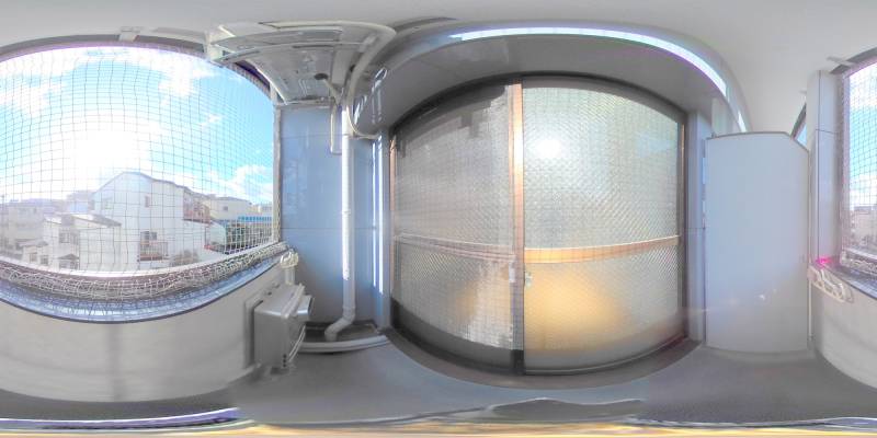 パノラマ画像バルコニー