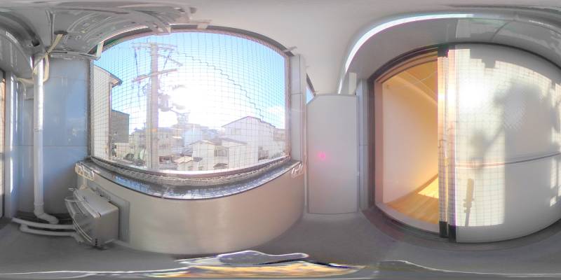 パノラマ画像バルコニー