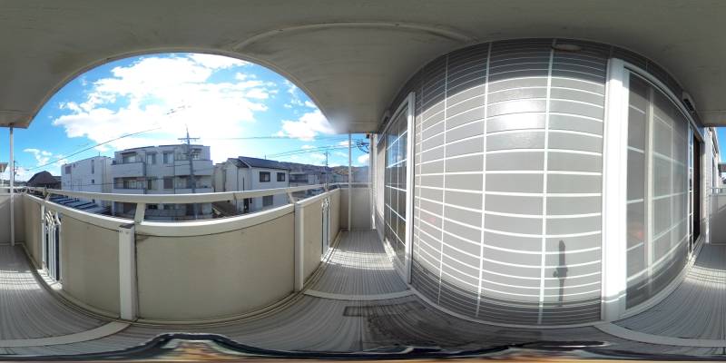 パノラマ画像バルコニー