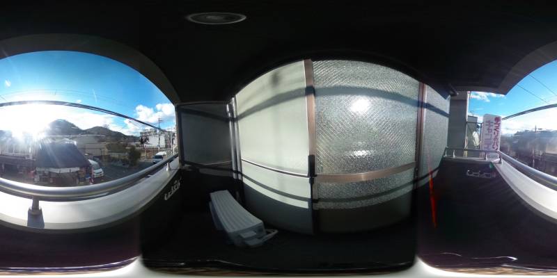 パノラマ画像バルコニー