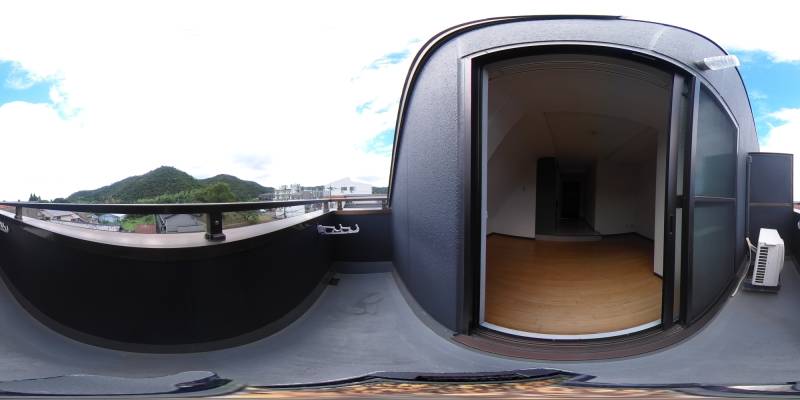 パノラマ画像バルコニー