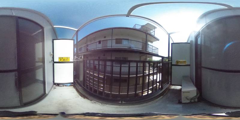 パノラマ画像バルコニー