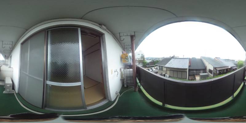 パノラマ画像バルコニー