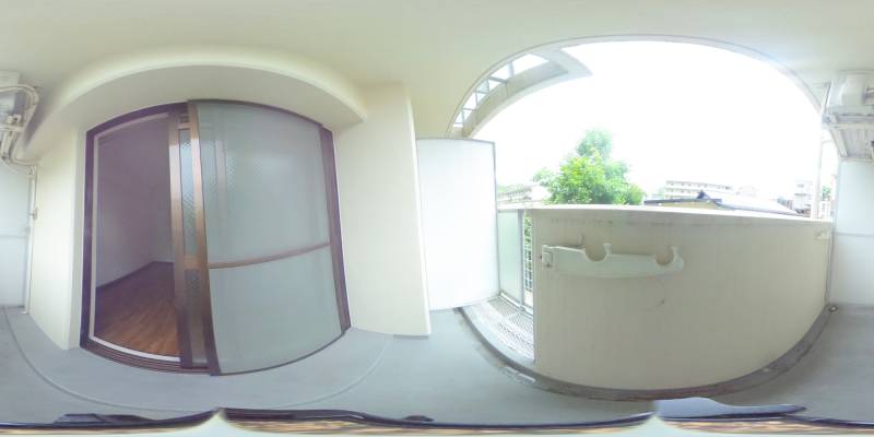 パノラマ画像バルコニー