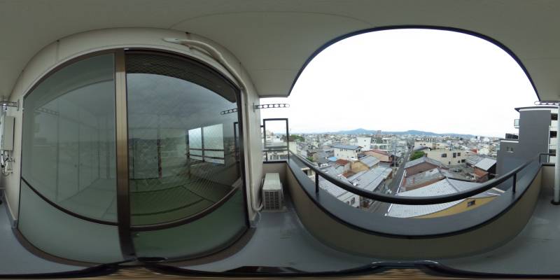 パノラマ画像バルコニー