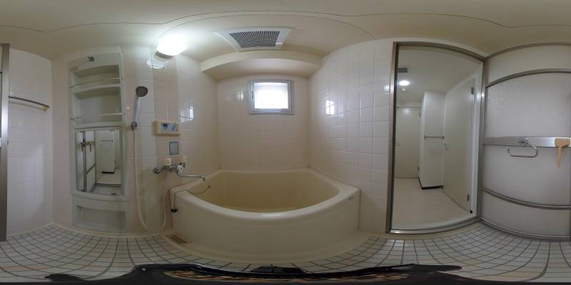 パノラマ画像バスルーム