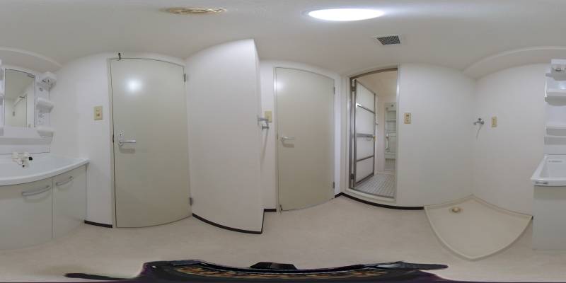 パノラマ画像洗面所